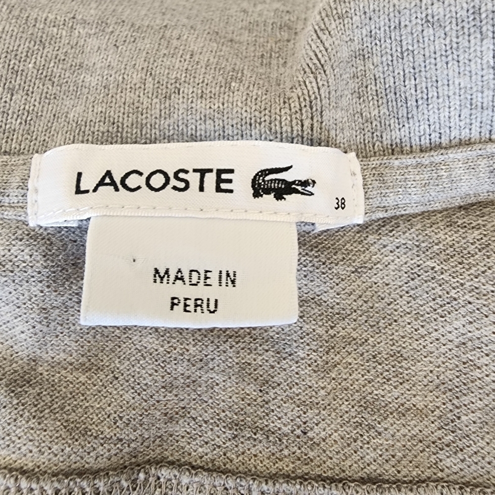 Lacoste Women's Gray Shirt Dress Size 38. - Picture 2 of 6